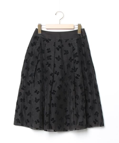 M'S GRACY（エムズグレイシー） 刺繍スカート 36 ブラック レディース