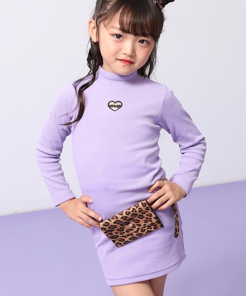 ANAP kids（アナップキッズ） ワンピース レオパード柄ベルトポーチ付 