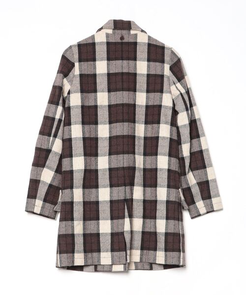 A.P.C.（アーペーセー） チェック柄ダッフルコート 34 ブラウン