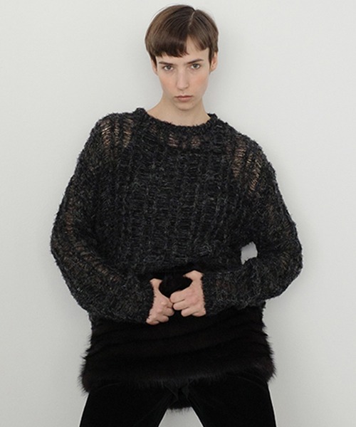 ニット/セーター CLANE shaggy loose khit CLANE（クラネ） ニット セーター SHEER SHAGGY LOOSE KNIT TOPS