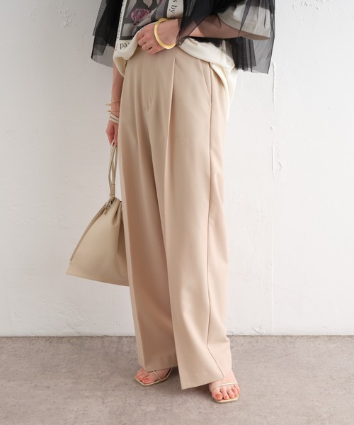 「Omekashi」 パンツ 38 ベージュ レディース_画像2