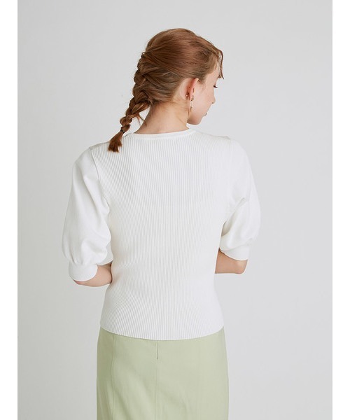 「FURFUR」 半袖ニット FREE ブラック レディース_画像2