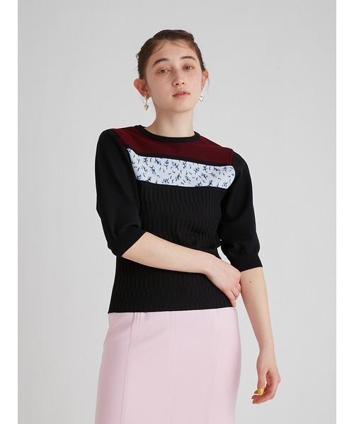 「FURFUR」 半袖ニット FREE ブラック レディース_画像4