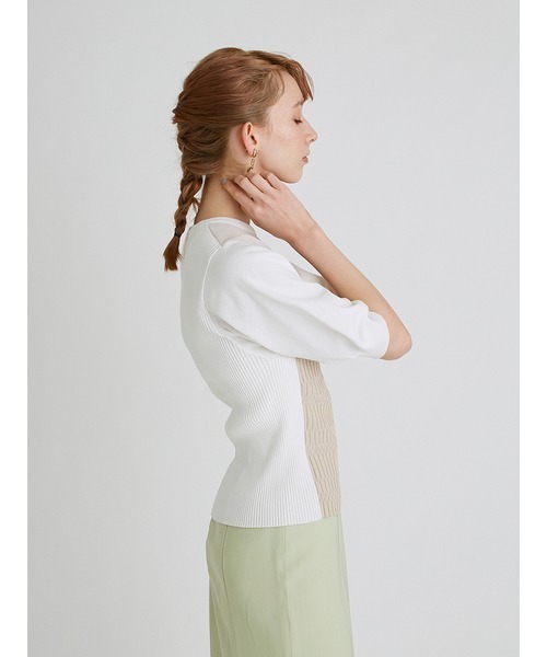 「FURFUR」 半袖ニット FREE ブラック レディース_画像6