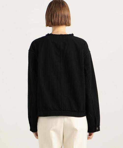 TOMORROWLAND（トゥモローランド） ノーカラージャケット 36 ブラック