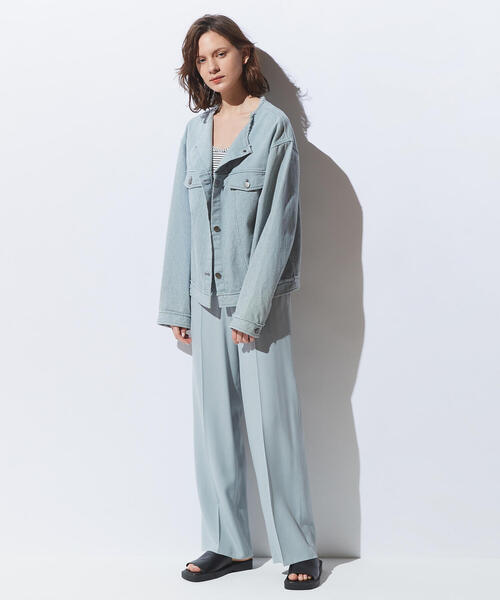 TOMORROWLAND（トゥモローランド） ノーカラージャケット 36 ブラック