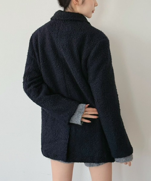 Jewelobe（ジュエローブ） ステンカラーコート コート カーリーボア