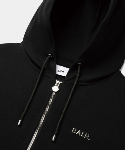 BALR.（ボーラー） ジップアップパーカー X-LARGE ブラック メンズ