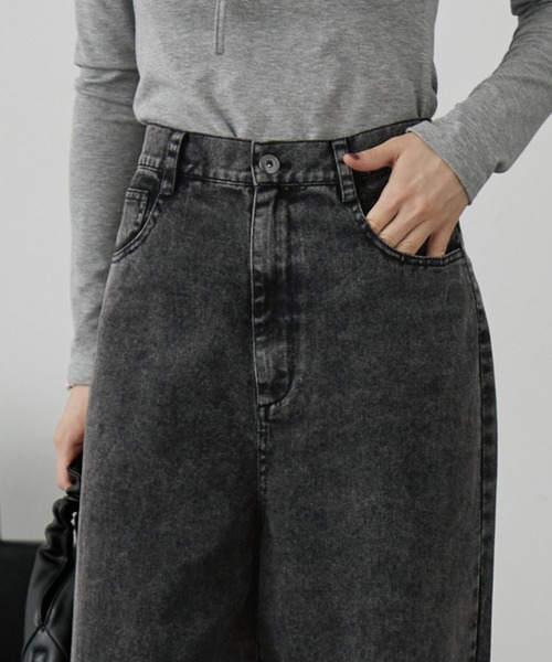 「nui nullu」 デニムパンツ L ブラウン レディース_画像2