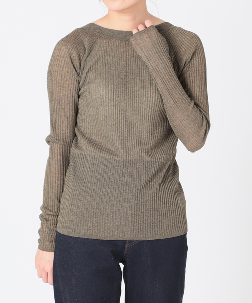 「IENA LA BOUCLE」 長袖ニット FREE レッド レディース_画像3