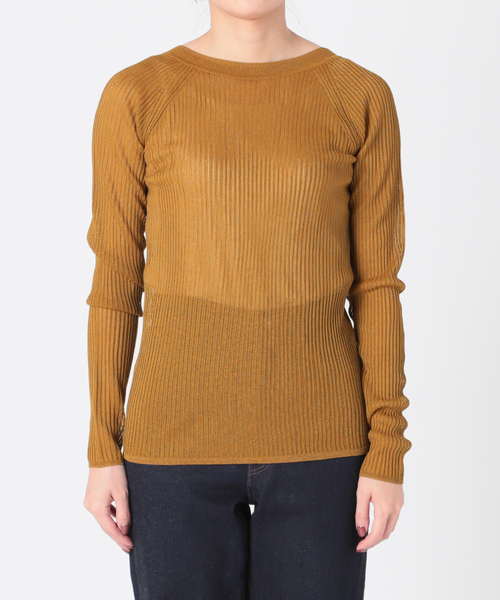 「IENA LA BOUCLE」 長袖ニット FREE レッド レディース_画像5