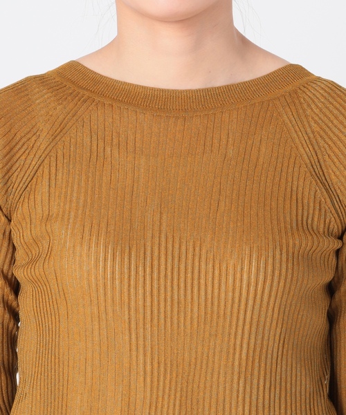 「IENA LA BOUCLE」 長袖ニット FREE レッド レディース_画像6