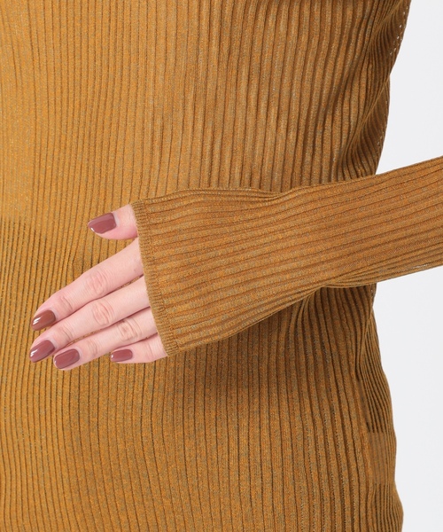 「IENA LA BOUCLE」 長袖ニット FREE レッド レディース_画像8