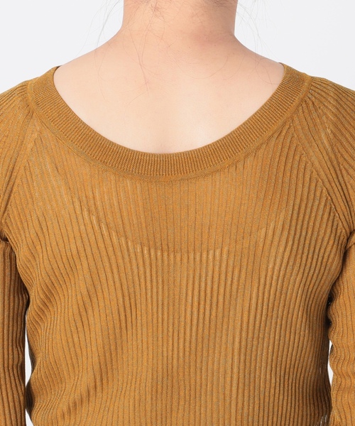 「IENA LA BOUCLE」 長袖ニット FREE レッド レディース_画像9