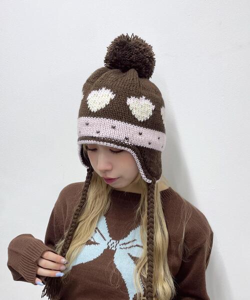 WEGO（ウィゴー） ニット帽 ニットキャップ WEGO/ポンポン付き