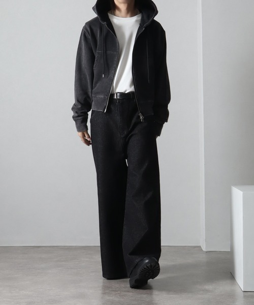 「welise」 ジップアップパーカー M グレー メンズ_画像2