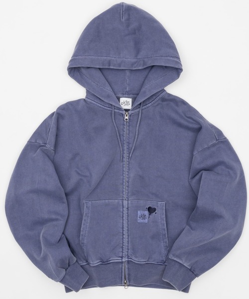 パーカー BTN Short Hoodie kaoyorinakami パーカー balloon short zip hoodie / バルーンショート