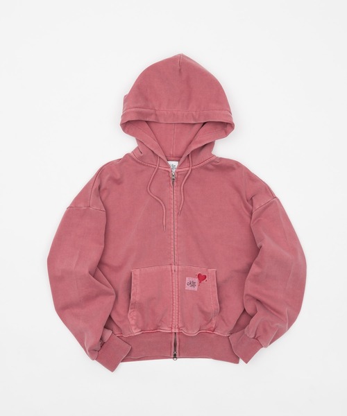 kaoyorinakami パーカー short zip hoodie / ショートジップパーカー