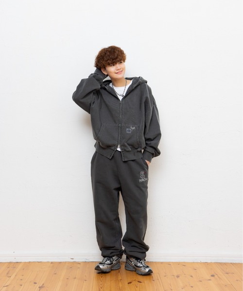 kaoyorinakami パーカー balloon short zip hoodie / バルーンショート