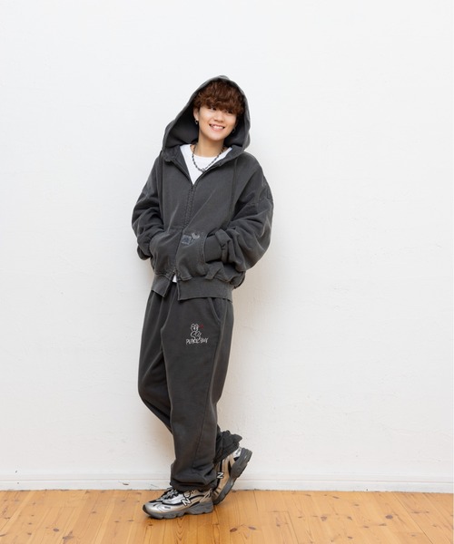 kaoyorinakami パーカー balloon short zip hoodie / バルーンショート