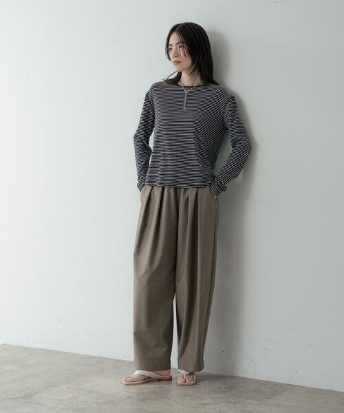 INDIVI GALLEST tシャツ ボーダーカットソー レディース : ZOZOTOWN