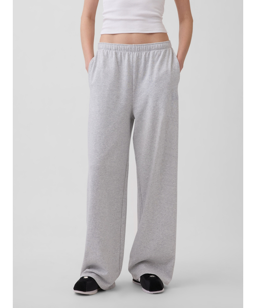 ワイドパンツ スウェットパンツ ジャージ フレンチテリー GAP1969ロゴ バギースウェットパンツ レディースの画像