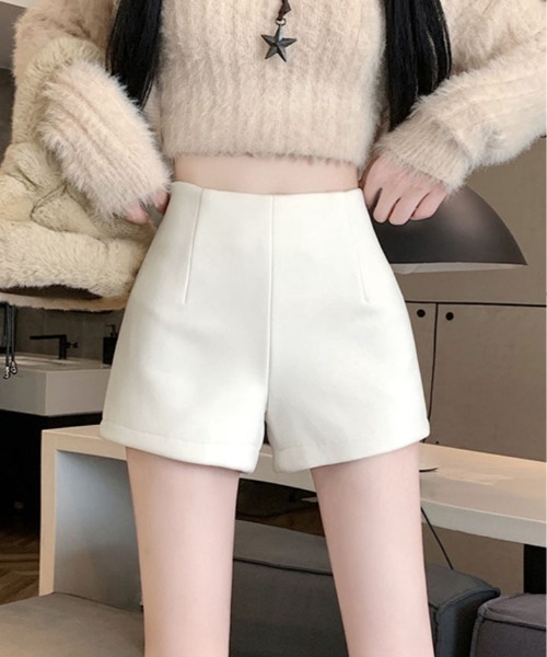 パンツ 裏起毛 ストレッチ ショートパンツ レディース : ZOZOTOWN