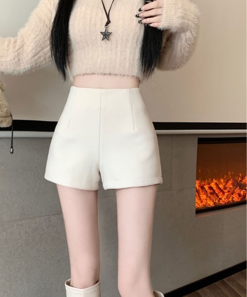 新品【CARUSO カルーゾ】コットンストレッチ ショートパンツ 白 48 パンツ 裏起毛 ストレッチ ショートパンツ レディース : ZOZOTOWN