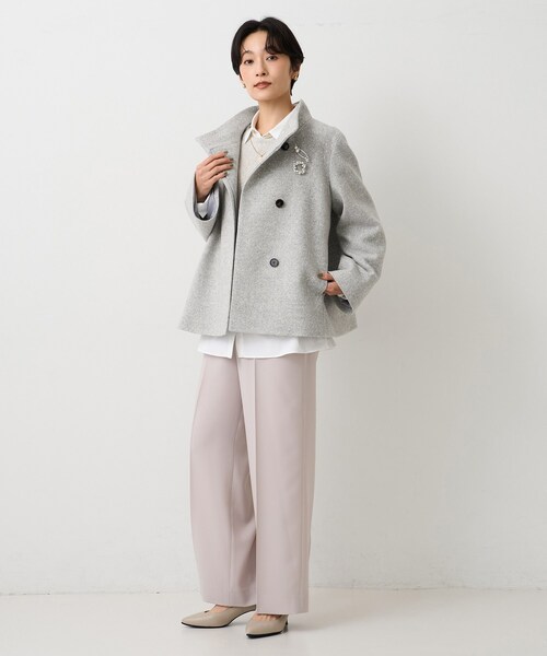 UNTITLED（アンタイトル） コート アウター 「スタンドカラー/オンオフ