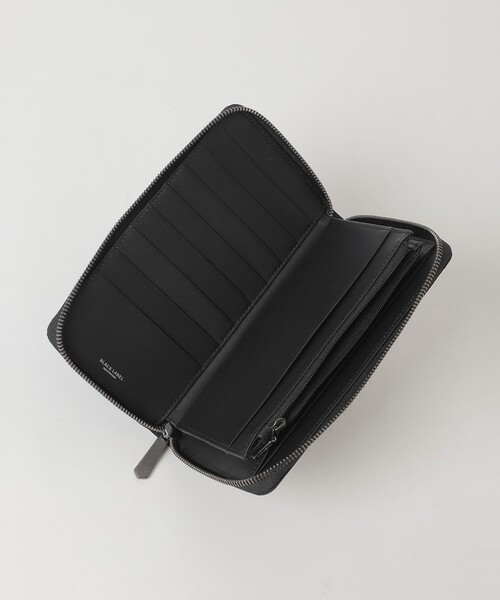 長財布 財布 カルゼシャドークレストブリッジチェックラウンドジップウォレット メンズの画像