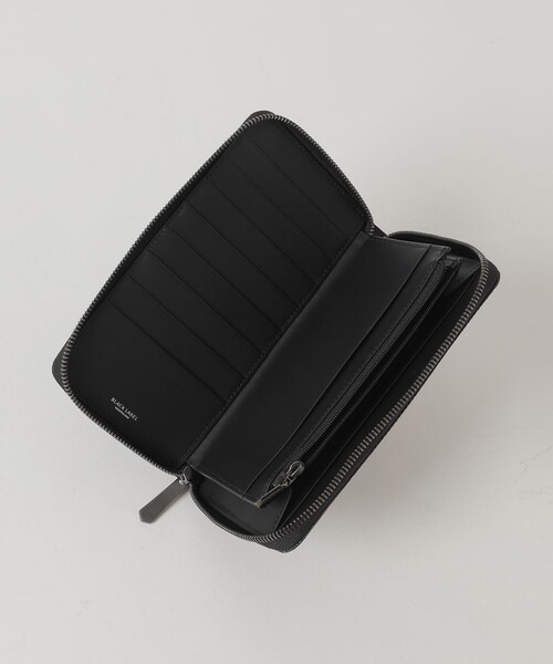 長財布 財布 カルゼシャドークレストブリッジチェックラウンドジップウォレット メンズの画像