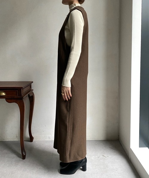 「DouDou」 サロペットスカート FREE ブラック レディース_画像7