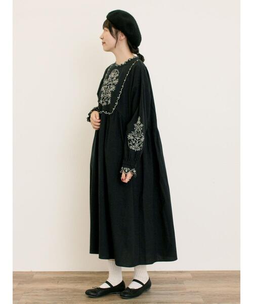 Samansa Mos2（サマンサモスモス） 長袖ワンピース M レッド