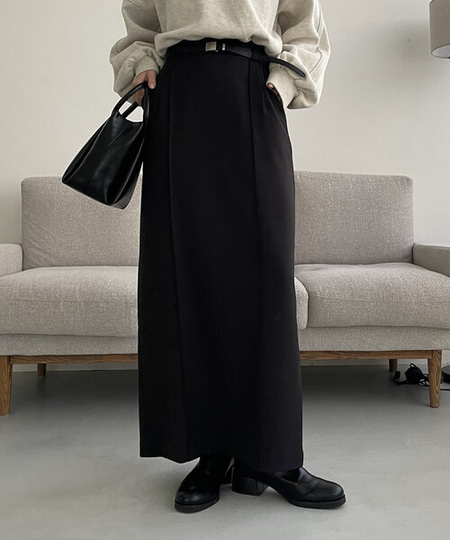 「CAPRICIEUX LE'MAGE」 ロングスカート 38 ベージュ レディース_画像2