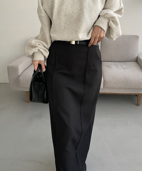 「CAPRICIEUX LE'MAGE」 ロングスカート 38 ベージュ レディース_画像3