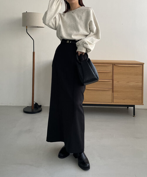 「CAPRICIEUX LE'MAGE」 ロングスカート 38 ベージュ レディース_画像4