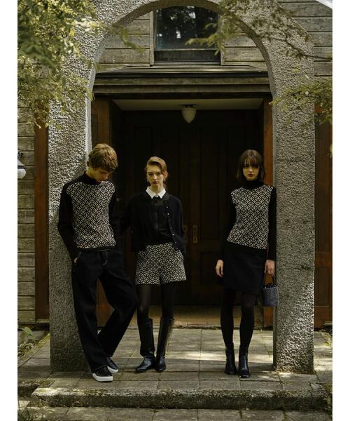 「DRESSTERIOR」 カーディガン 38 ブルーグリーン レディース_画像3