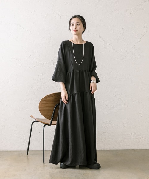 「mystic」 長袖ワンピース 0 アイボリー レディース_画像3