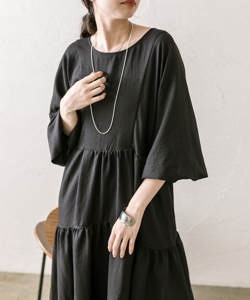 「mystic」 長袖ワンピース 0 アイボリー レディース_画像5