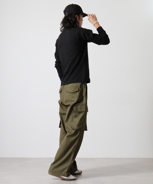 「CROSS & STITCH」 長袖Tシャツ S ナチュラル メンズ_画像6