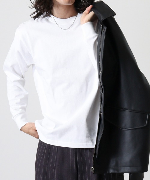 「CROSS & STITCH」 長袖Tシャツ S ナチュラル メンズ_画像7