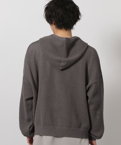 LAKOLE（ラコレ） パーカー ニットメッシュZIPパーカー / 654120