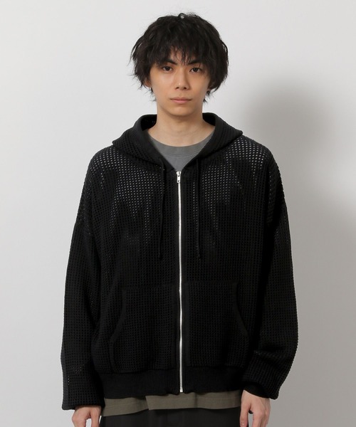 LAKOLE（ラコレ） パーカー ニットメッシュZIPパーカー / 654120