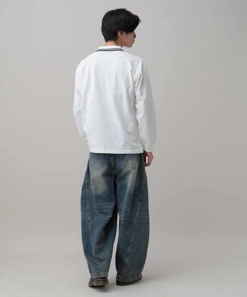 ALAND ポロシャツ ポロ 「UNISEX」ALAND／Aロゴカノコポロロング