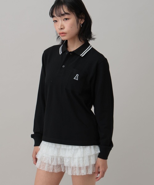 ALAND ポロシャツ ポロ 「UNISEX」ALAND／Aロゴカノコポロロング