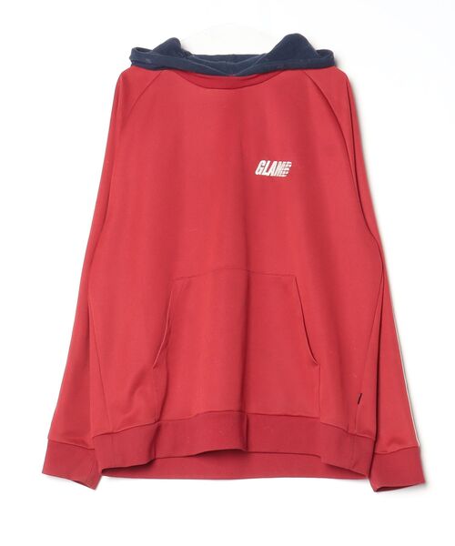 glamb（グラム） プルオーバーパーカー L レッド メンズ : ZOZOTOWN