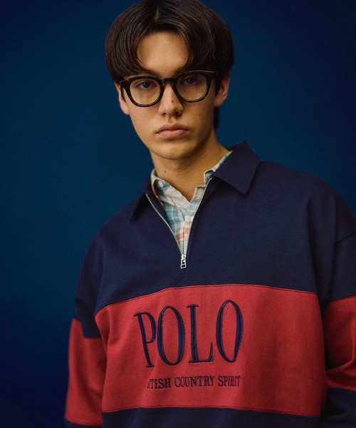 ユニセックスPOLO BCSハーフジップトップス ハーフジップトレーナー(POLO BCS) - ファッション通販ならセシール