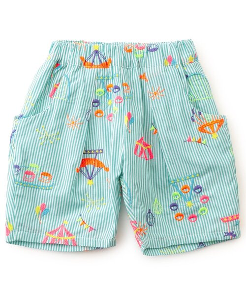 BIT'Z（ビッツ） ハーフパンツ パンツ 遊園地刺繍パンツ キッズ 子供服