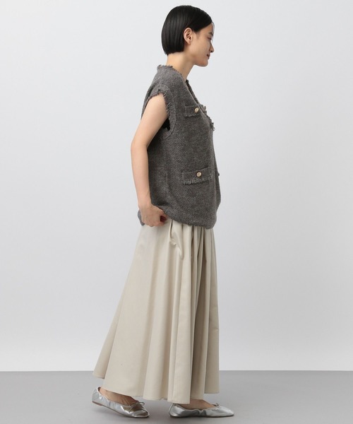 「A part by」 ニットベスト FREE チャコールグレー レディース_画像3