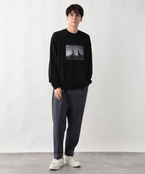 「GLOBAL WORK」 パンツ MEDIUM チャコールグレー メンズ_画像8